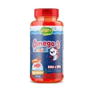 OMEGA 3 KIDS MASTIGAVEL SABOR CEREJA 60 CAPS UNILIFE