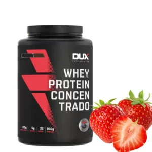 WHEY PROTEIN CONCENTRADO 900G – MORANGO DUX NUTRITION