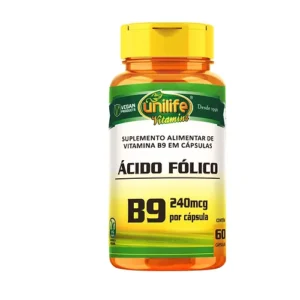 VITAMINA B9 ACIDO FOLICO 60 CÁPSULAS UNILIFE