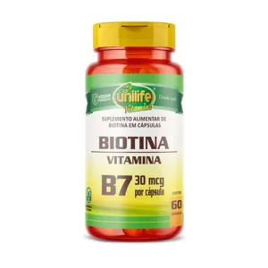 BIOTINA VITAMINA B7 BIOTINA 500MG 60CPS UNILIFE