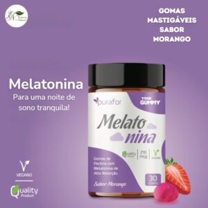 MELATONINA GUMMY 30 GOMAS – SABOR MORANGO